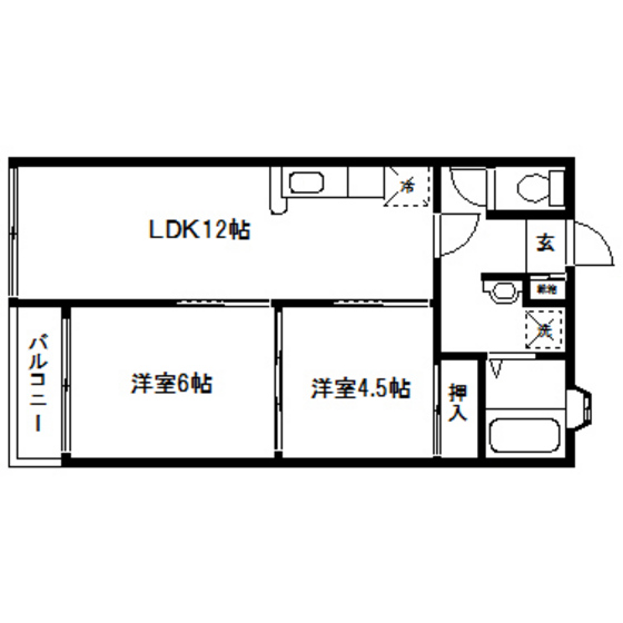 【アーバンハイツ河原町の間取り】