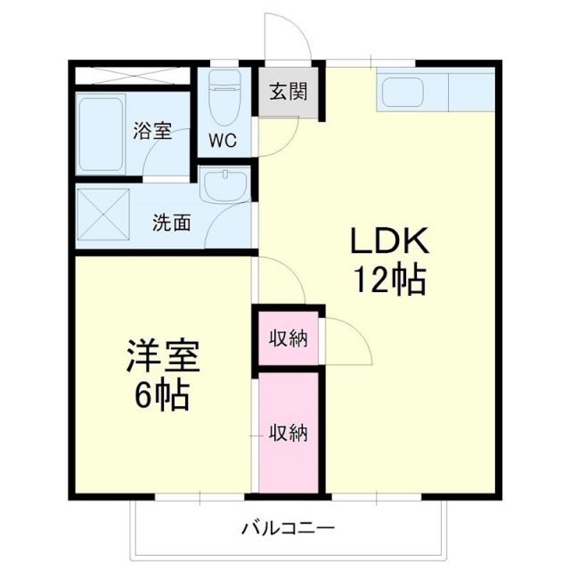 浜松市中央区雄踏町宇布見のマンションの間取り