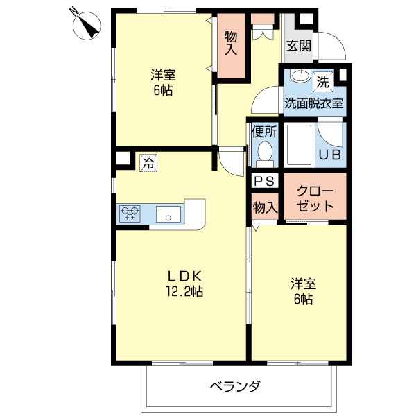 リベルタＡの間取り