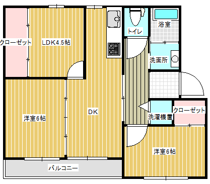 チアフルビューティ黒髪の間取り