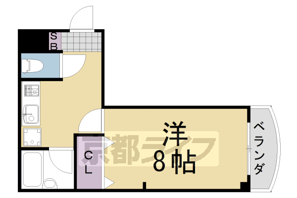 セカンドサンイースト桂の間取り