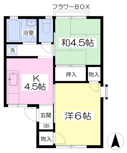 メイゾンしずかの間取り