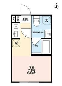 清瀬市中里のアパートの間取り