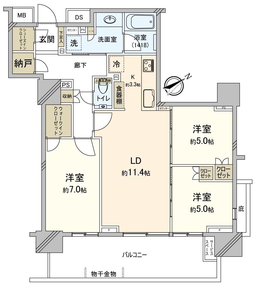 プラウドタワー東池袋の間取り