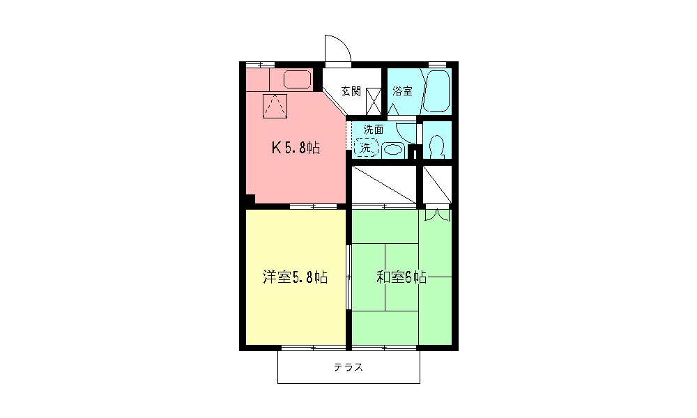 シュロス新横浜Bの間取り