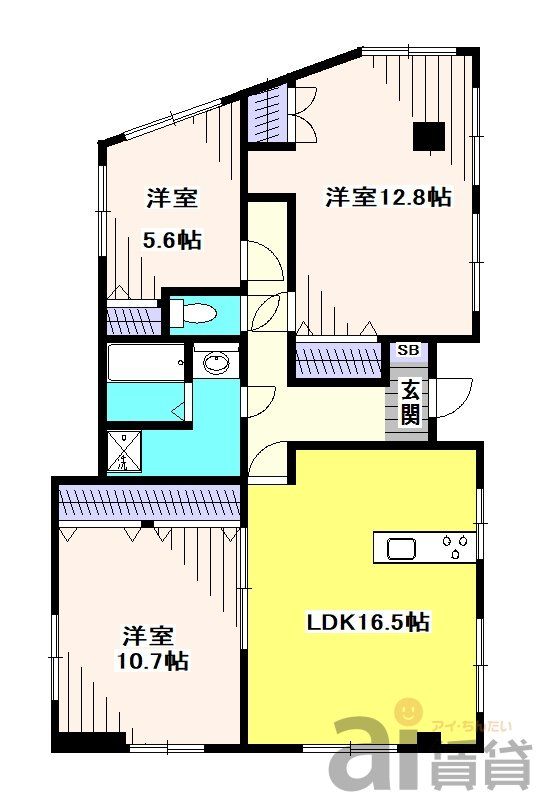 三鷹市新川のマンションの間取り