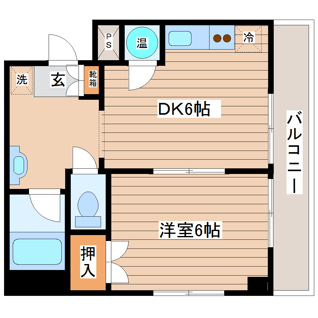 パストラル大和の間取り