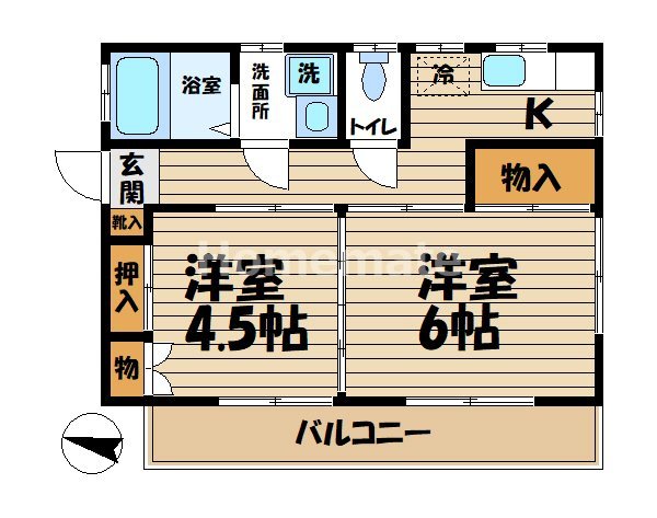 ハイツアオバの間取り