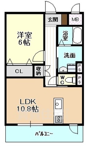 ディアコートＫ7の間取り