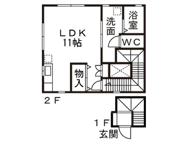 ヴィラ花水木の間取り