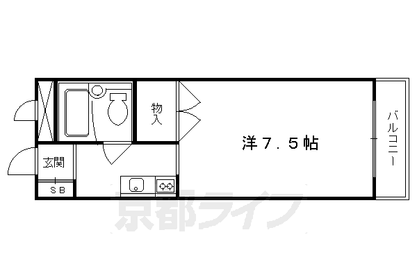 エスペランザ葛野大路Iの間取り