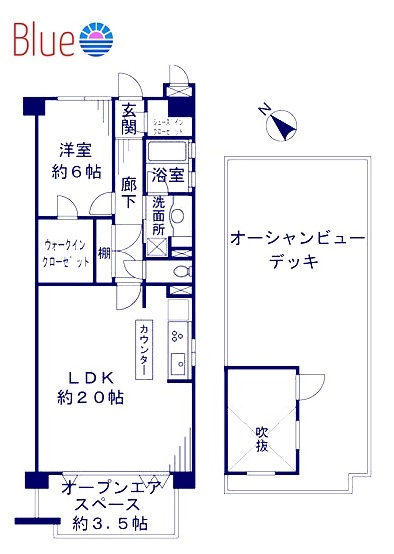 藤沢市片瀬海岸のマンションの間取り