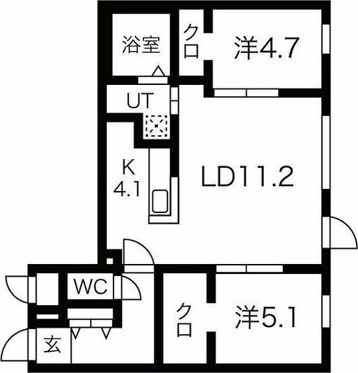 Livease Hiragishi (リヴィースヒラギシ)の間取り