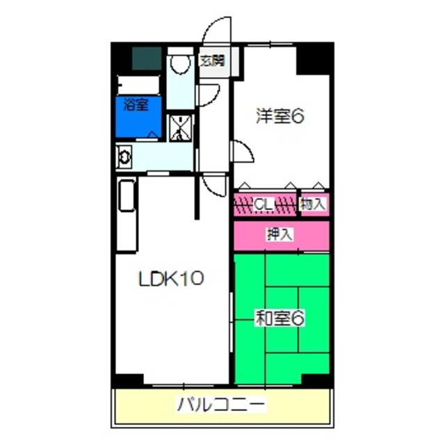 七道駅前マンションの間取り