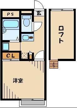 北足立郡伊奈町大字小室のアパートの間取り