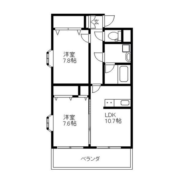 フィールドヴィレジィT2の間取り