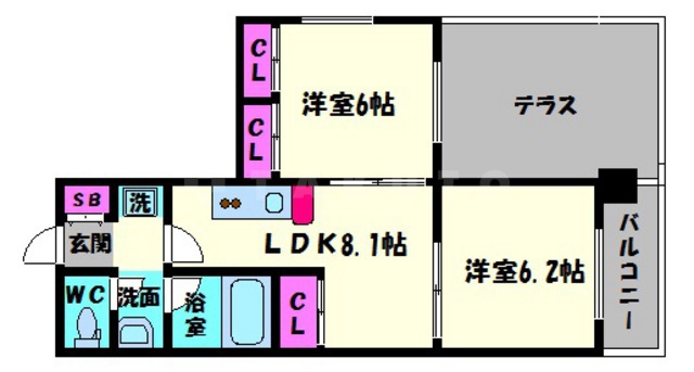 コンソラーレ東野田の間取り