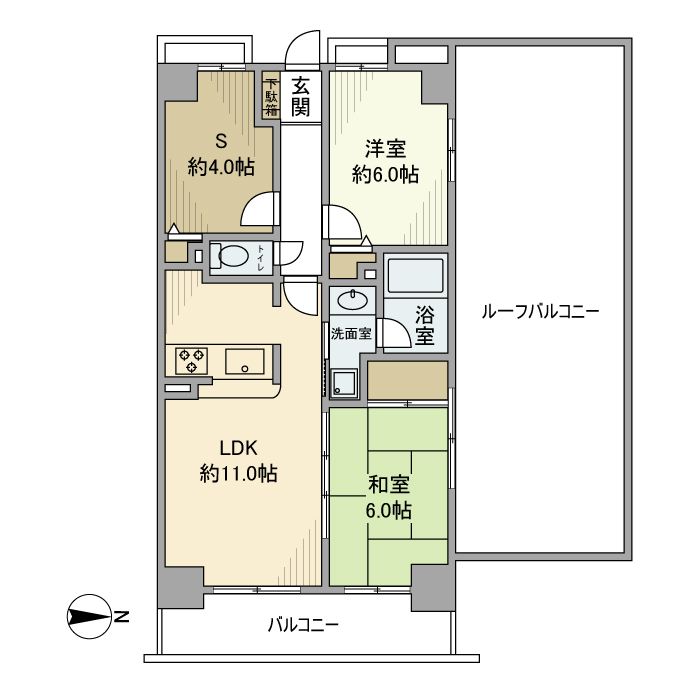 ポートハイム第七吉野町の間取り