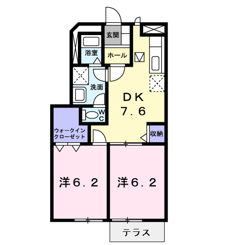 サウスアベニュ－の間取り