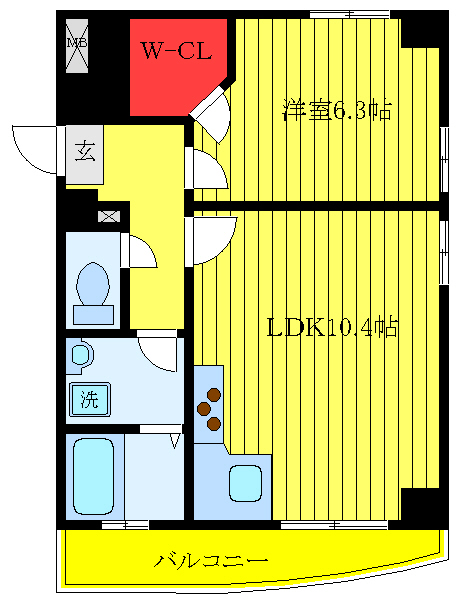 板橋区大山西町のマンションの間取り