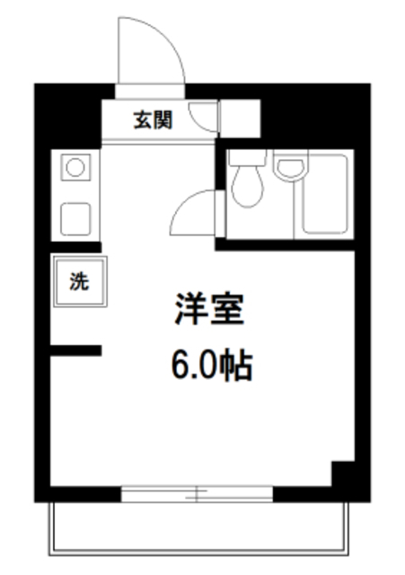 大朝コーポの間取り