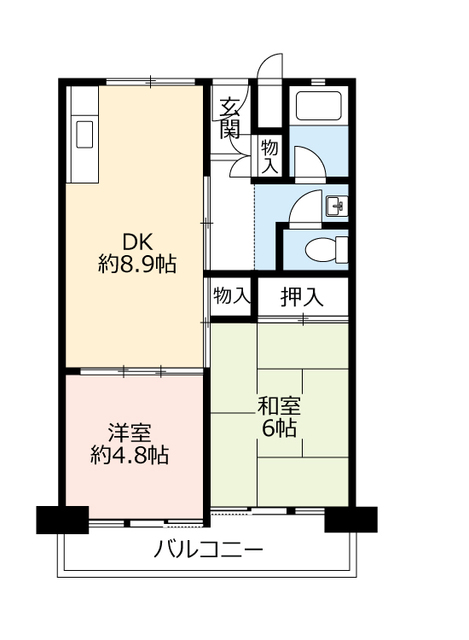 ＵＲ南港前の間取り