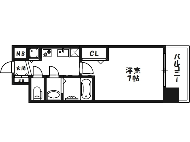 プレサンス水都OKAWAの間取り