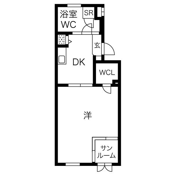 名古屋市南区明治のマンションの間取り