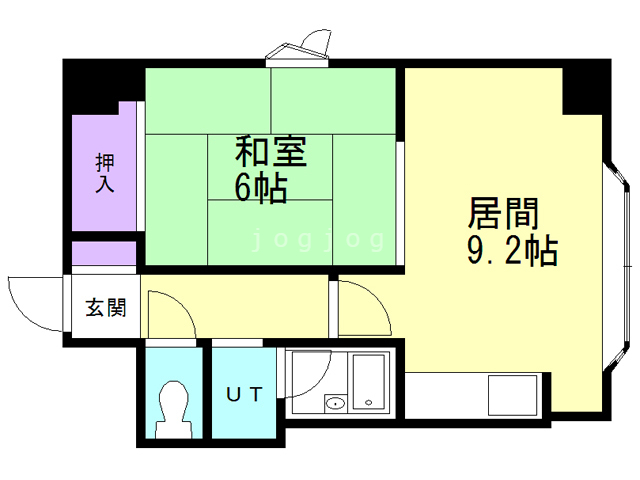 ダイアパレス北３４条の間取り