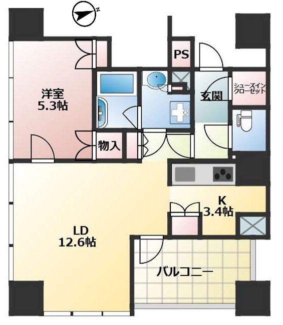 クラッシィタワー新宿御苑の間取り