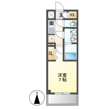 S-RESIDENCE名駅NorthIIの間取り