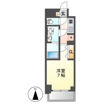 Ｓ-ＲＥＳＩＤＥＮＣＥ名駅ＮｏｒｔｈIIの間取り