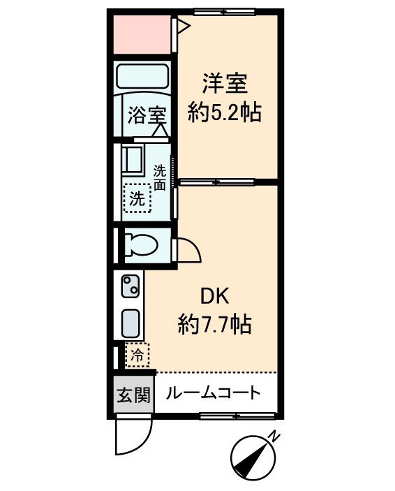 草加市谷塚町アパートの間取り