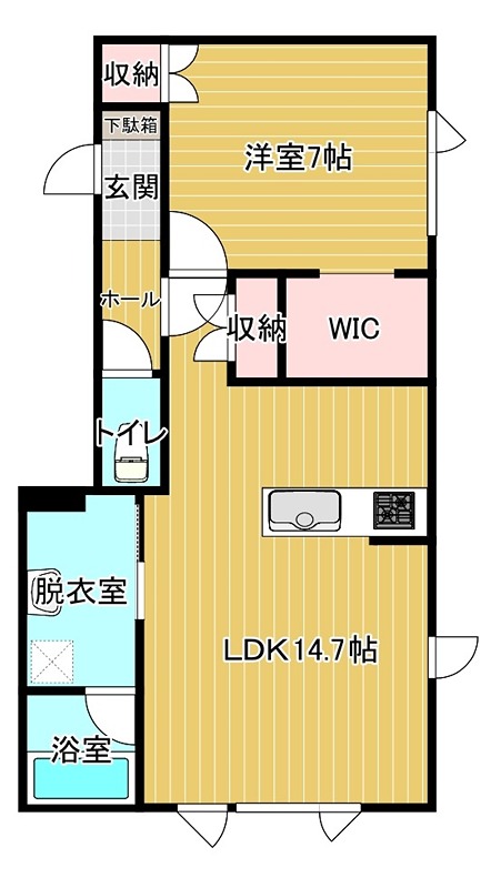 仮）山下町新築アパートの間取り