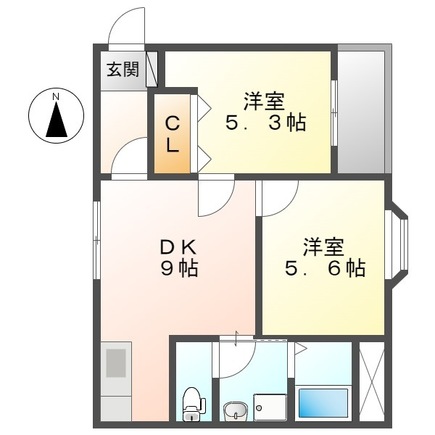 コーポナカネの間取り