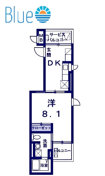 フェリ一チェウ一ノの間取り