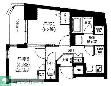 アイル押上ノルド　ドゥーエの間取り