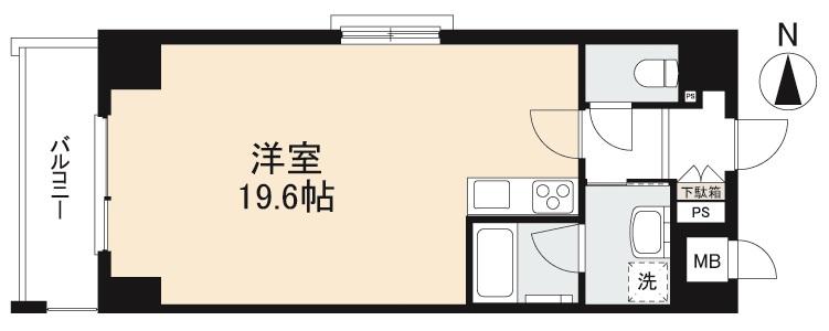 高松市古新町のマンションの間取り