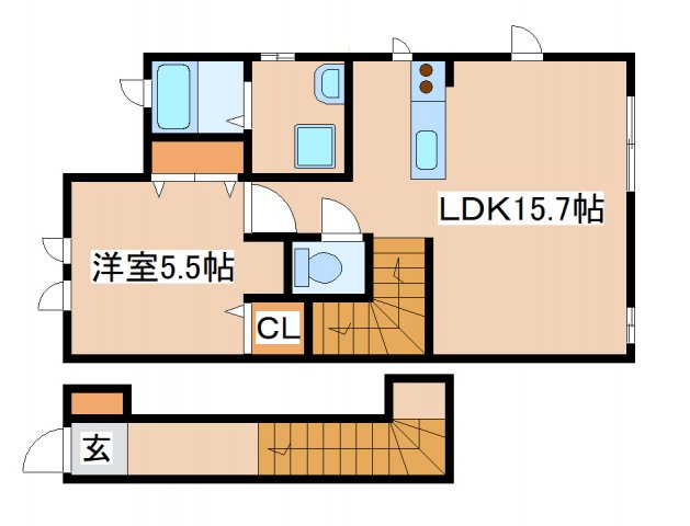 シャーメゾン須磨永楽町の間取り