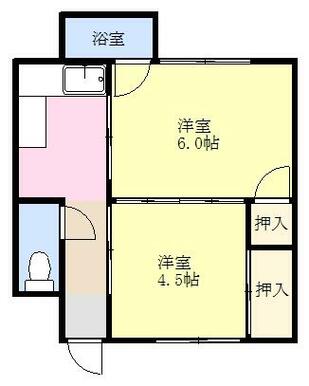 静岡県焼津市浜当目１（アパート）の賃貸物件の間取り