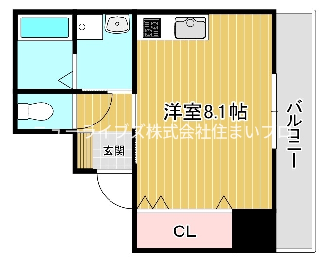 京阪本線 寝屋川市駅 徒歩10分 6階建 築6年の間取り写真