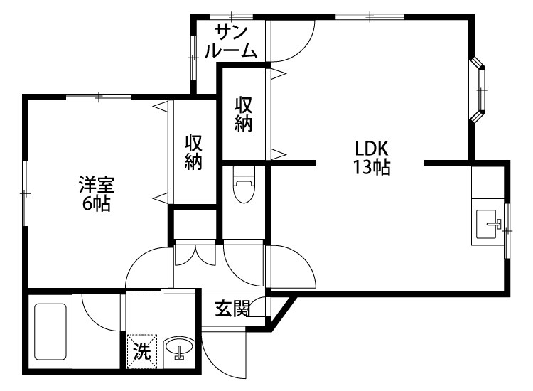 メゾンテジマ Aの間取り写真
