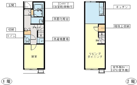 【レオパレスミルティーユの間取り】