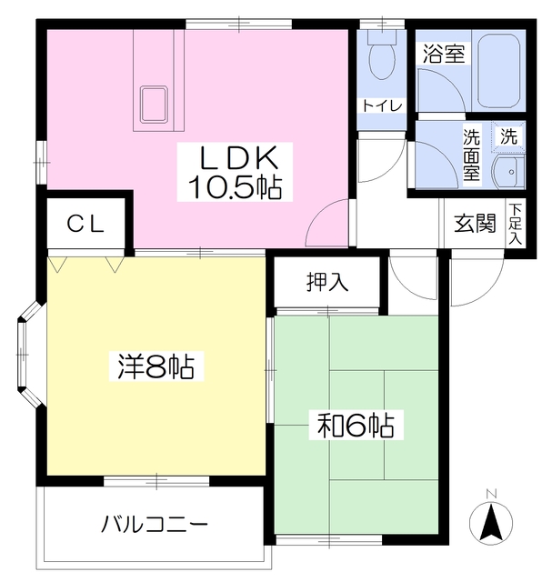 ファミリーパレス中里Ｂの間取り