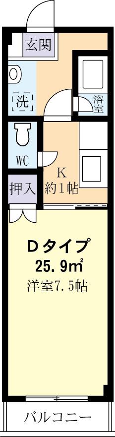 コーポ阿見の間取り