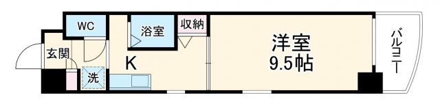 名古屋市中村区太閤通のマンションの間取り