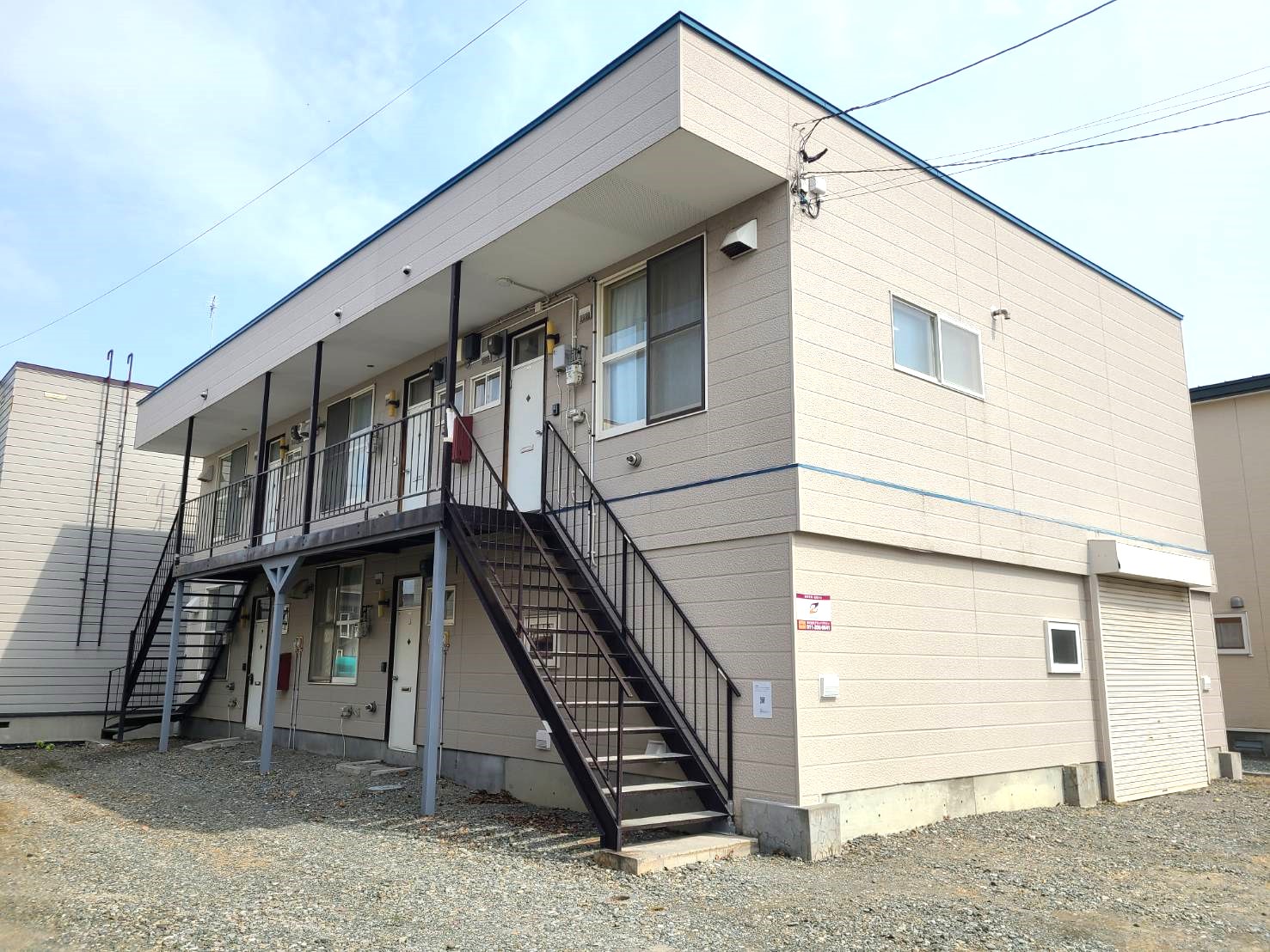 北海道岩見沢市八条東３（アパート）の賃貸物件の外観