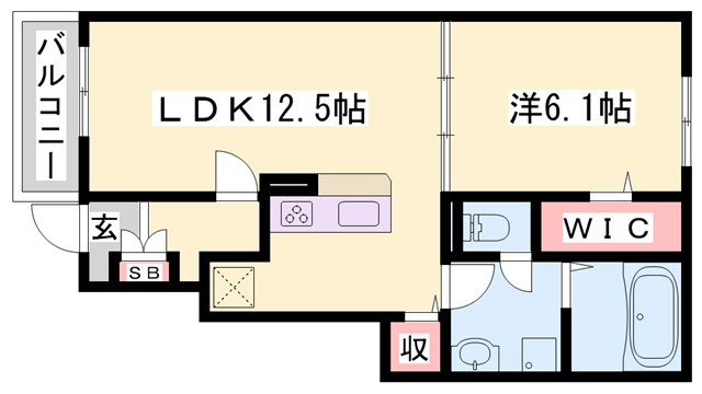 カミーノクラントーノ　ウーノの間取り