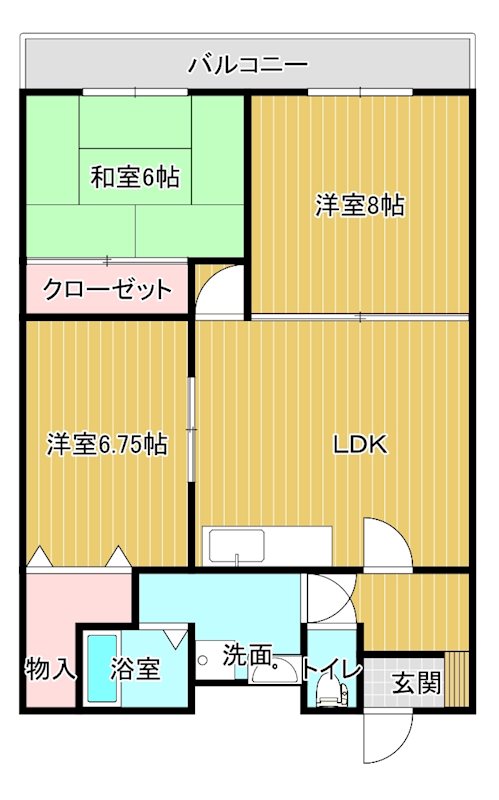 ぐりーんヒルズ中之庄の間取り