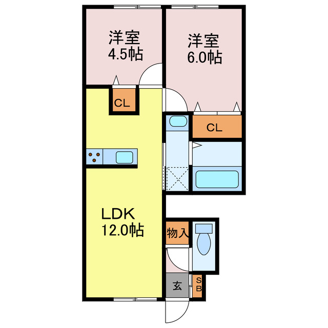 ツインＲの間取り